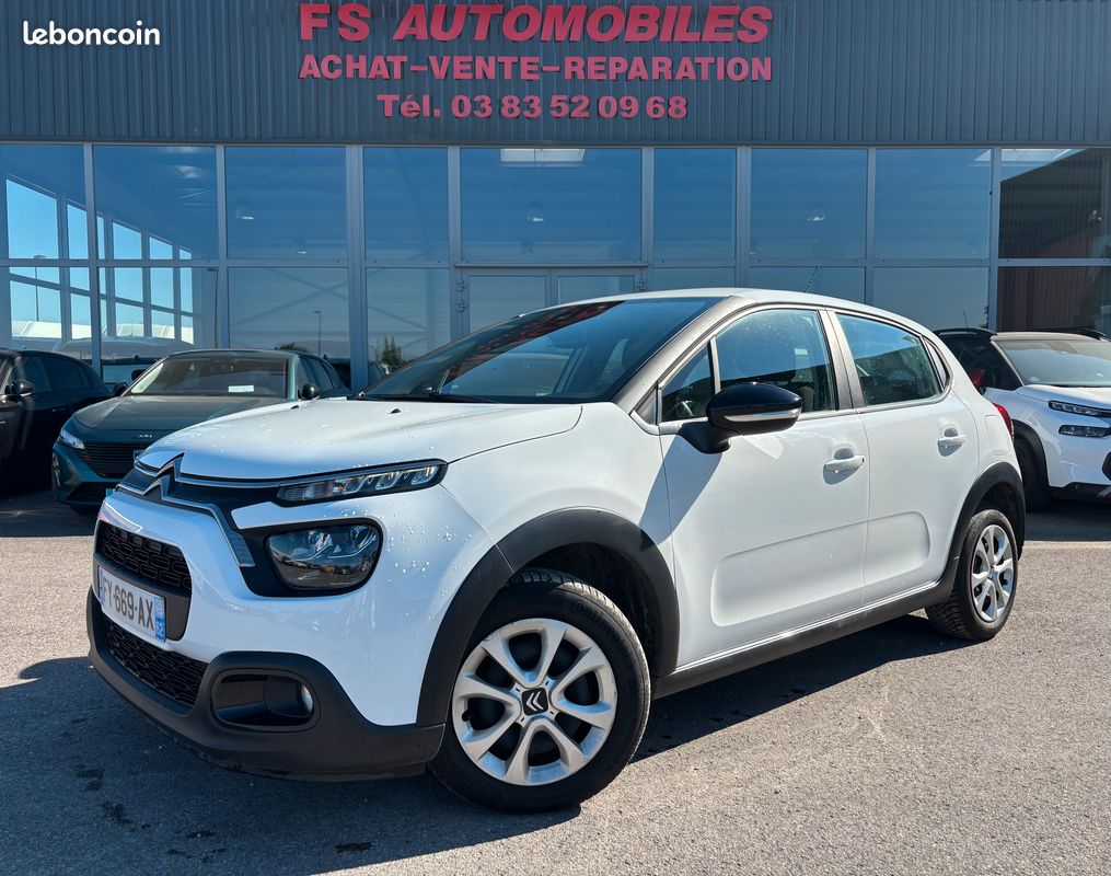 Citroen c3 bluehdi 100 ch s&s bvm6 feel business / clim / gps / regulateur / phares leds / regulateur / 2021 / 130929 kms 5PLACES (image 1)