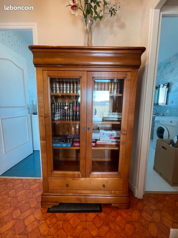 Meuble vitrine style Louis Philippe (image 1)