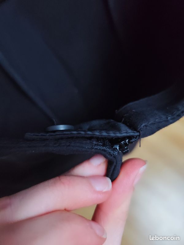 Pantalon noir stretch taille adaptable (image 4)