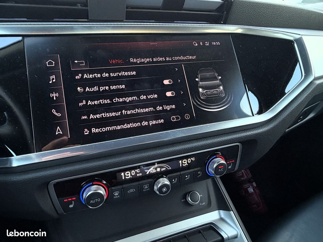 AUDI Q3 SPORTBACK 35 TFSI 150 ch S tronic 7 S line 1ère MAIN/CUIR/NAVI MMI/FULL LED/CAMERA/ACC/HISTORIQUE COMPLET/GAR (image 28)