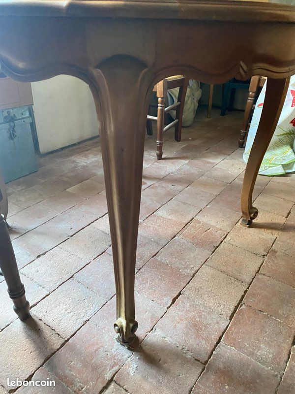 Table merisier avec chaise (image 4)