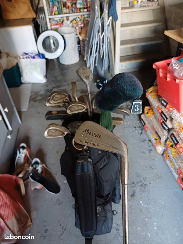 Ensemble golf complet : clubs + sac + chariot à roulettes (image 4)
