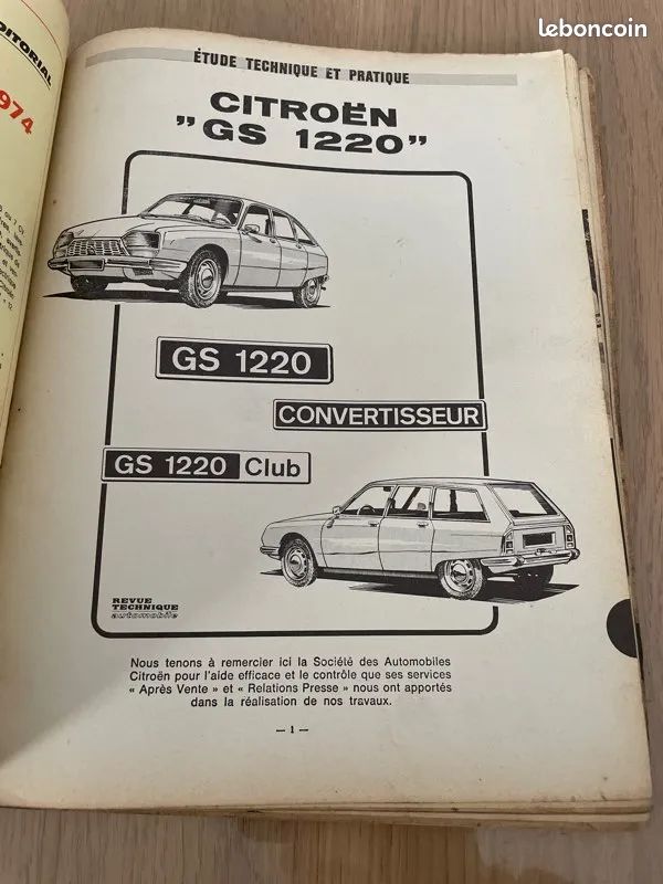 Revue technique citroen gs 1220 (image 2)