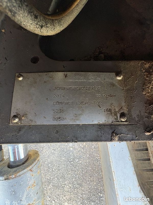 JCB 8050 – 2014 – 4 315H – Minipelle – (image 10)