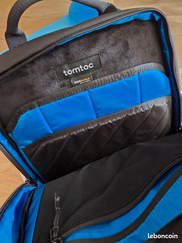 Tomtoc Sac à Dos Ordinateur Portable 15,6" UrbanEX-T65 20L - Imperméable Noir