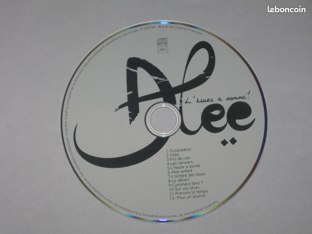 Alee – L'heure A Sonné CD (image 3)