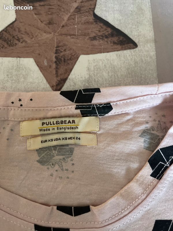 Tee-shirt Pull&Bear rose (image 2)