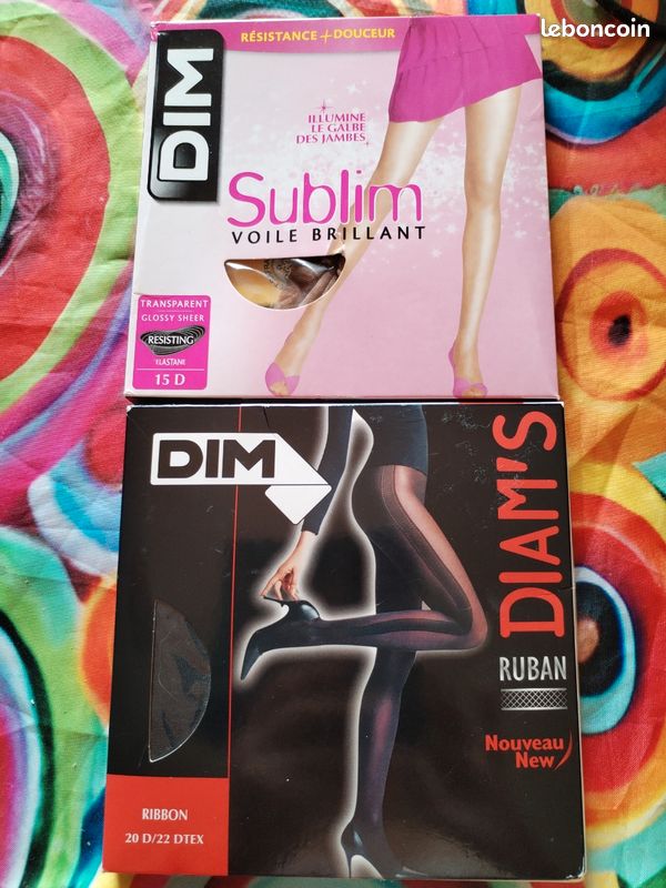 Lot de deux collants Dim, boîtes fermées, neufs (image 1)