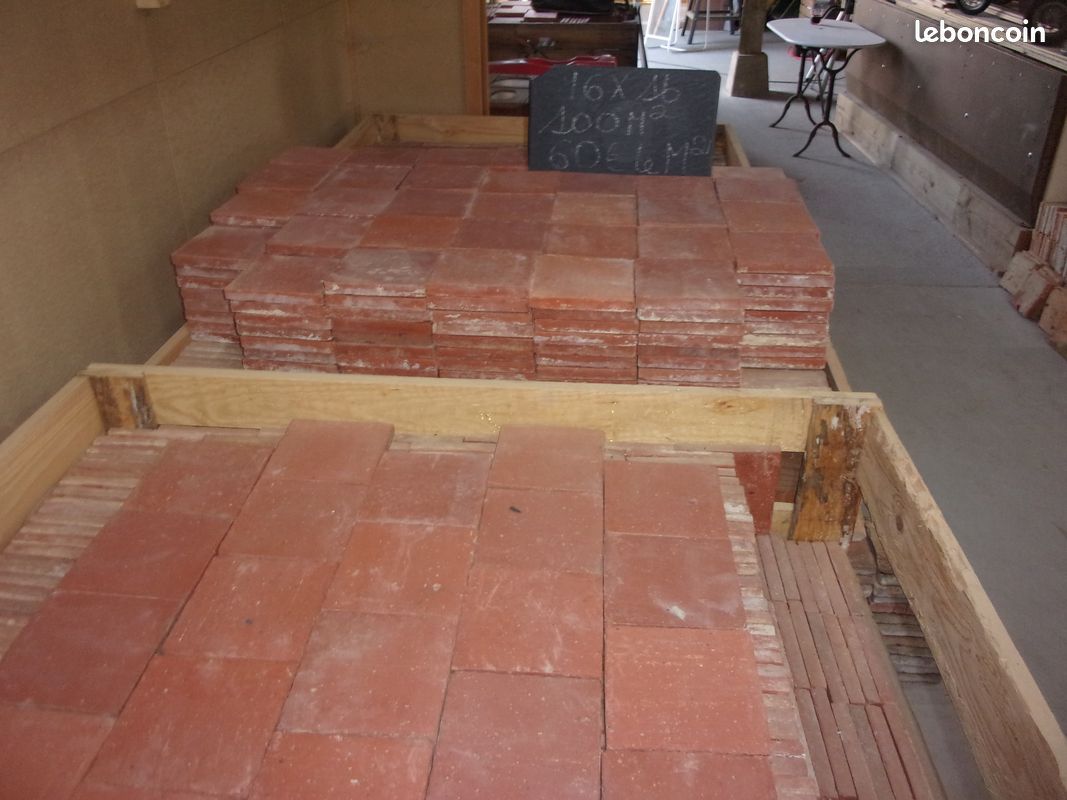 Tomettes carreaux carrelage parement bois (image 4)