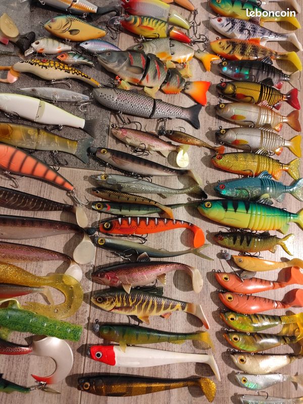 1 ensemble de leurres de pêche souples et réalistes appâts utiles de