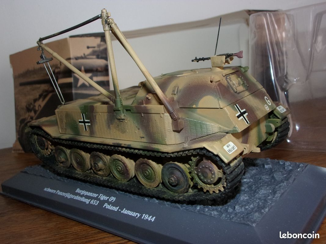 1:43 Altaya Ixo Panzer Bergepanzer Tiger Panzerjagerabteilung Tanque Tank Char - Jeux & Jouets