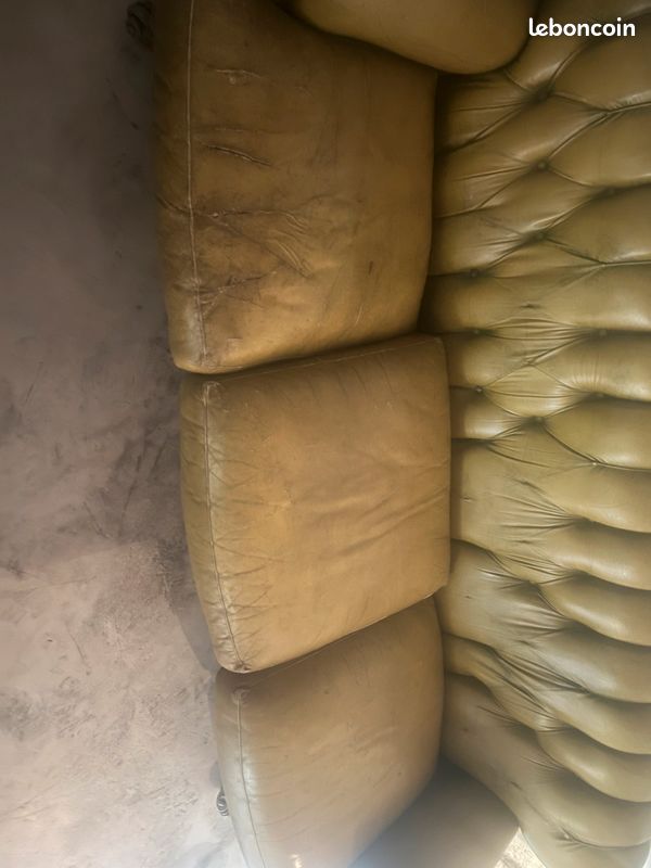 Canape Chesterfield 3 places (image 5)