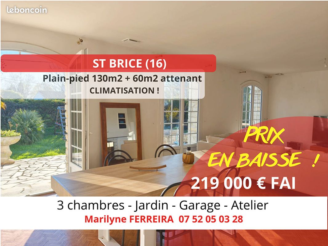 Maison 5 pièces 131 m² · à Saint-Brice · 131 m² · 219 000 €