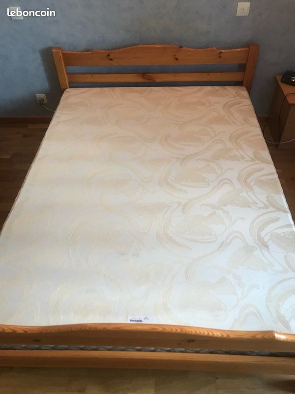 Lit complet 140 + matelas et sommier (image 1)