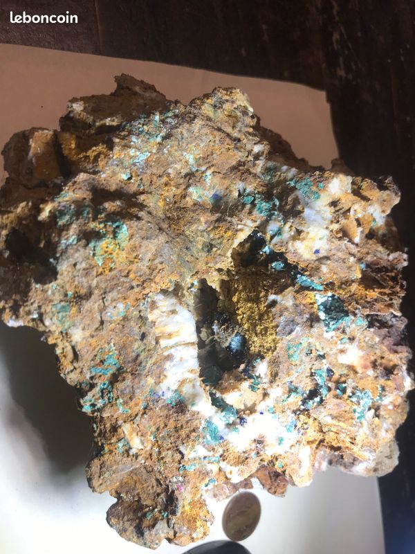 Malachite, Azurite, Agardite et Calcite (image 2)