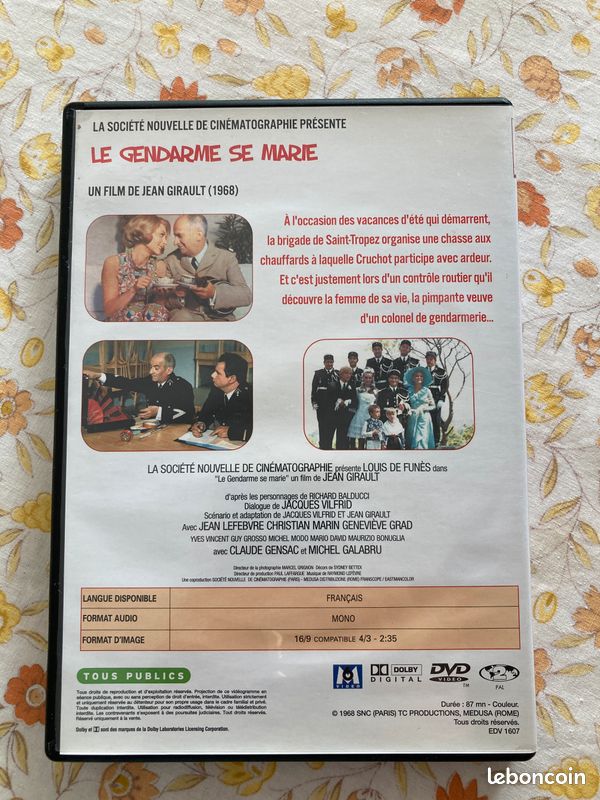 DVD Titre le gendarme se marie film classique Louis de Funes Etat neuf (image 2)