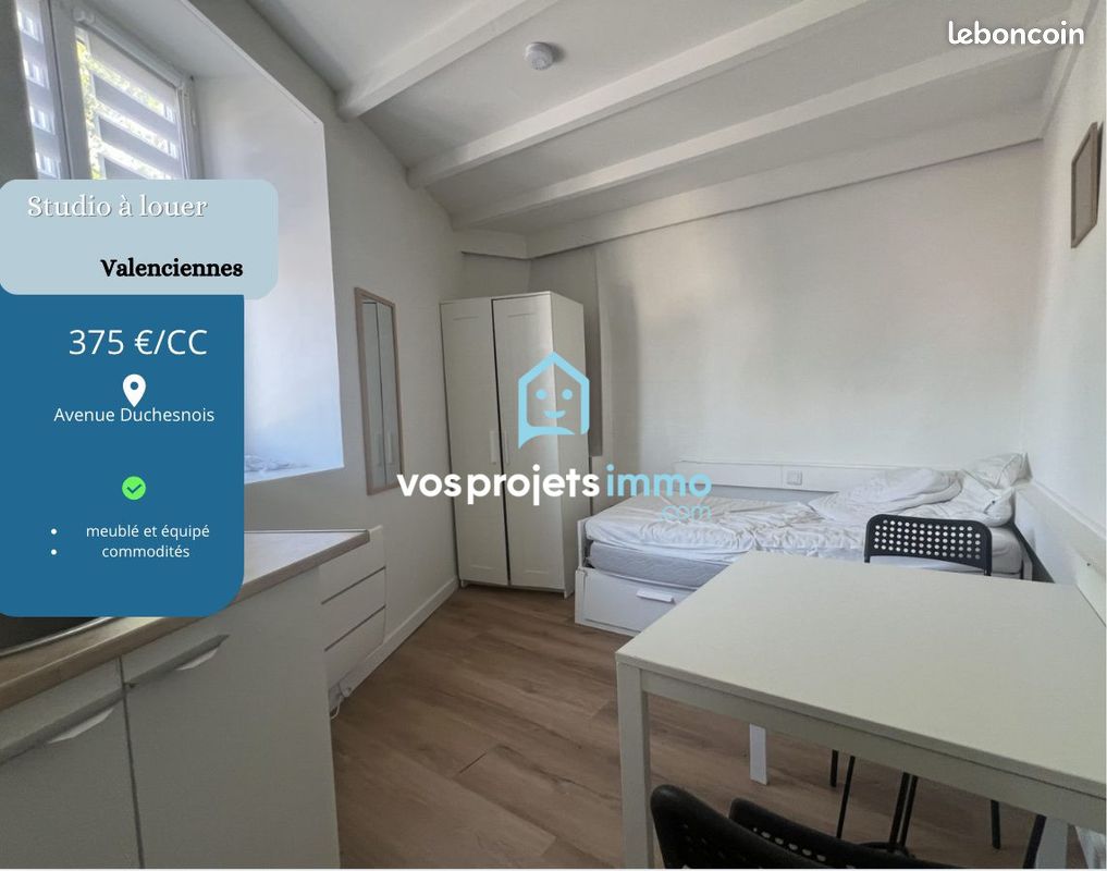Appartement 1 pièce 13 m² · à Valenciennes · 13 m² · 375 €/mois