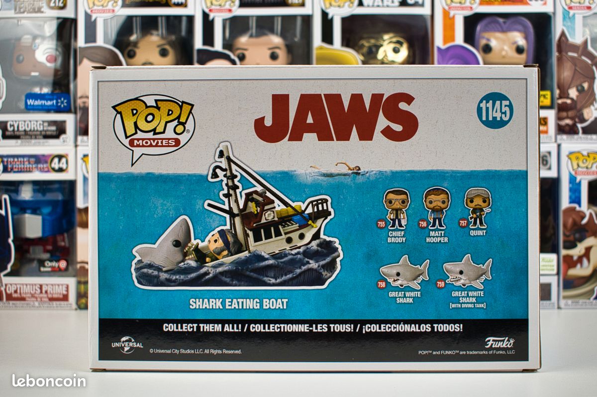 Funko Pop Shark Eating Boat #1145 Jaws GameStop Exclusive - Collection