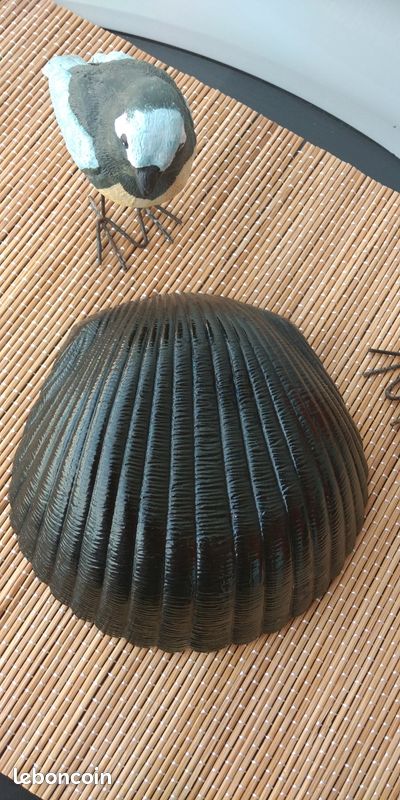 Coupelle forme coquillage en verre noir Arcoroc (image 3)