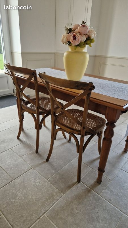 Chaise bois et cannage à renover (image 7)