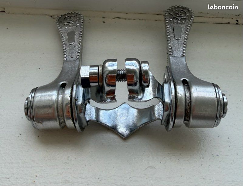 Leviers Shifters Simplex SLJ Vintage - Métal Argenté, Fabrication Française
