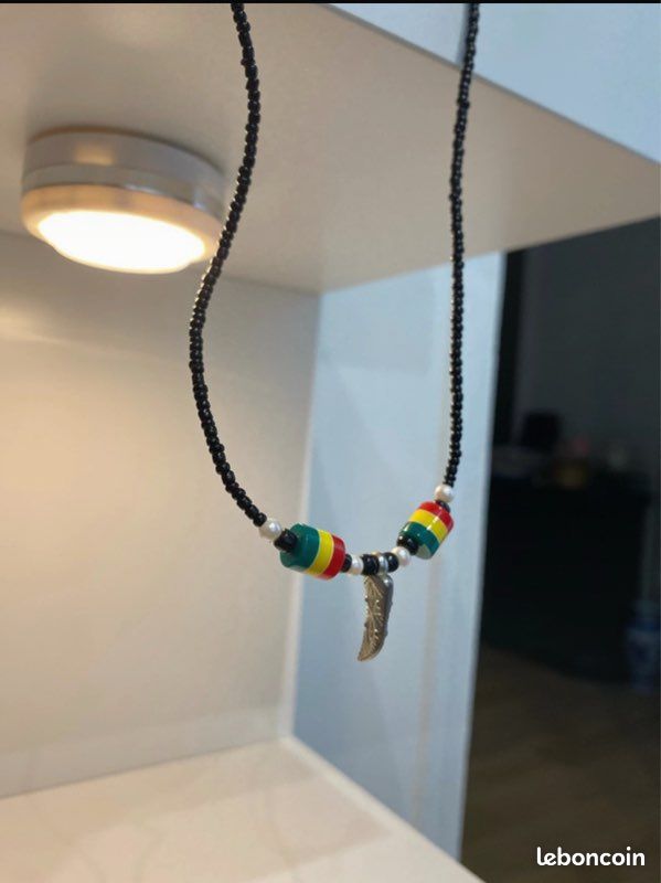 Gouekst Sénégal Carte Drapeau Pendentif Chaîne Colliers