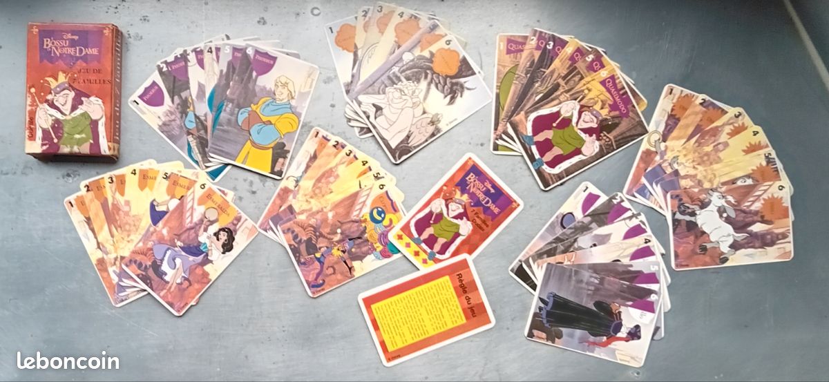 Jeu de 7 Famille vintage Le Bossu de Notre Dame (image 10)