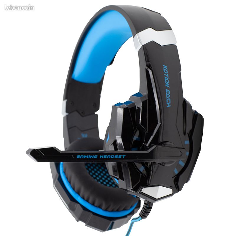 Casque Gamer bleu (image 1)