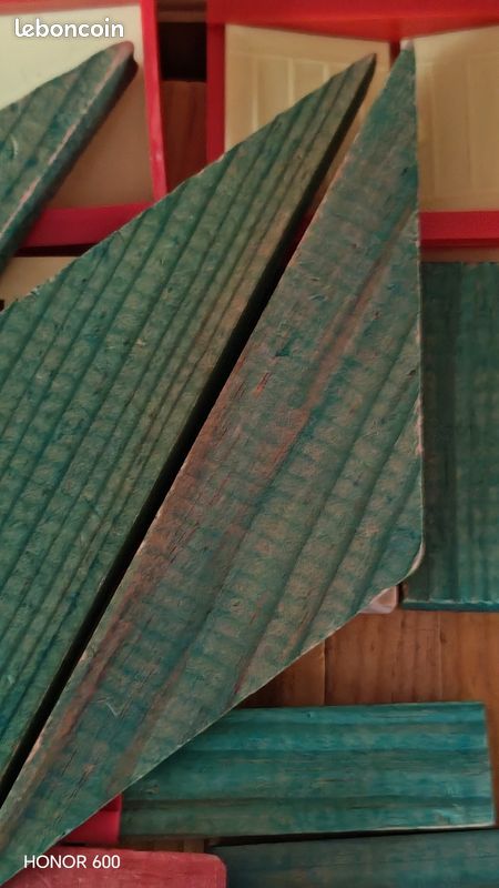 Jeu de construction en bois vintage (image 7)