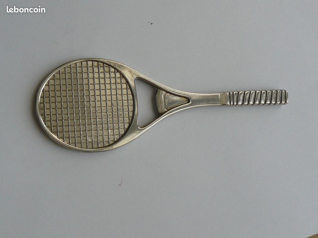 Raquette De Tennis Perrier Décapsuleur - Années 80 - Roland Garros - Occasion