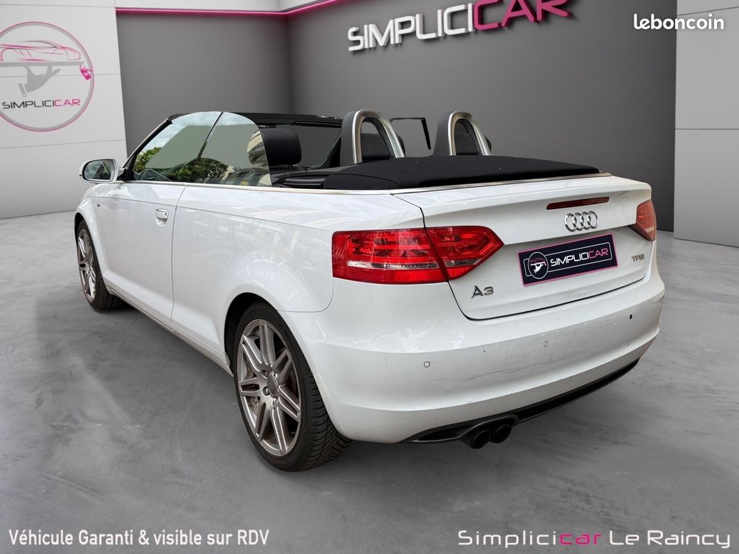 AUDI A3 Cabriolet 1.8 TFSI 160 S LINE PLUS S TRONIC 160Ch Garantie 12 mois (image 8)