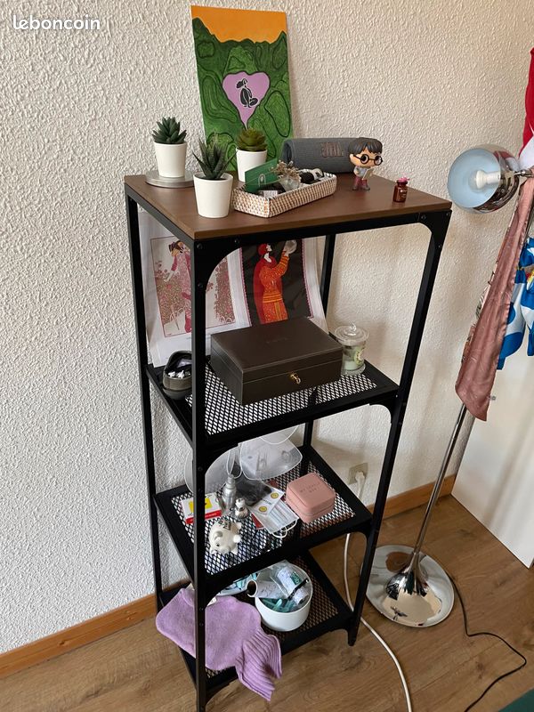 Étagère noire et bois Ikea (image 1)