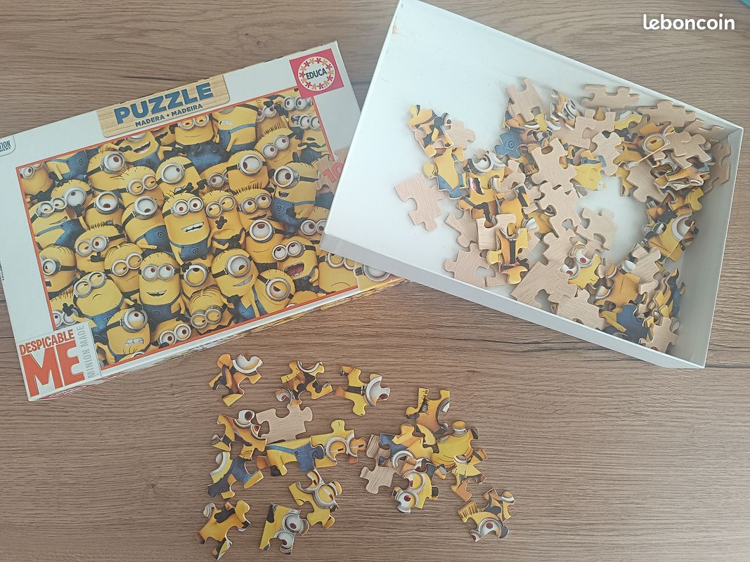 Lot 2 Puzzles 100 pièces – Minions (Bois) & Pat' Patrouille XXL – Dès 6 ans (image 2)