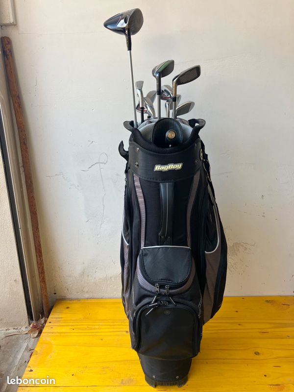 Set de clubs (fers, bois, driver) + sac de golf 14 compartiments (image 2)