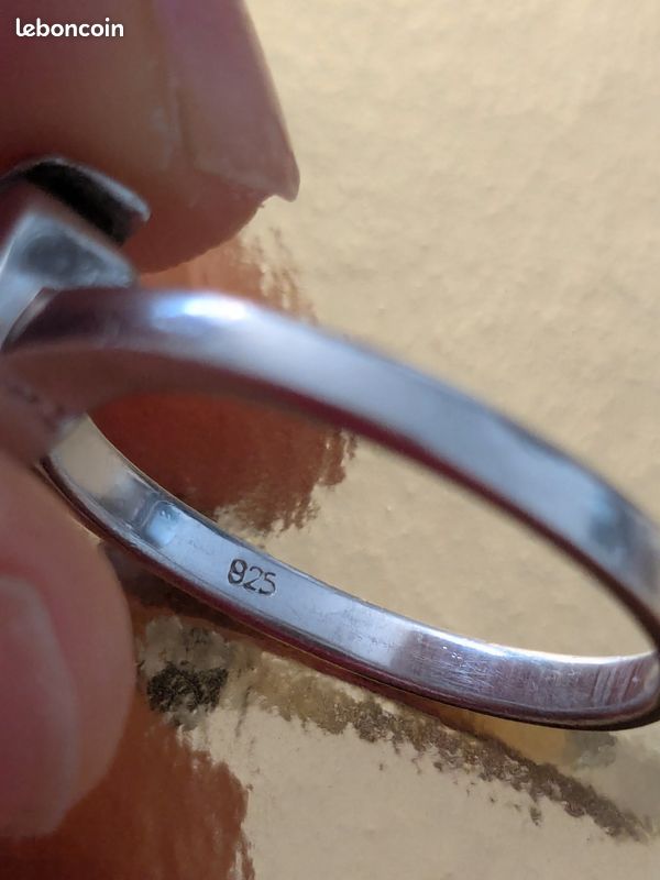 Bague Ancienne En Argent Massif 925 - Jonc/anneau Créateur - Taille 59 - Prénom BRIGITTE