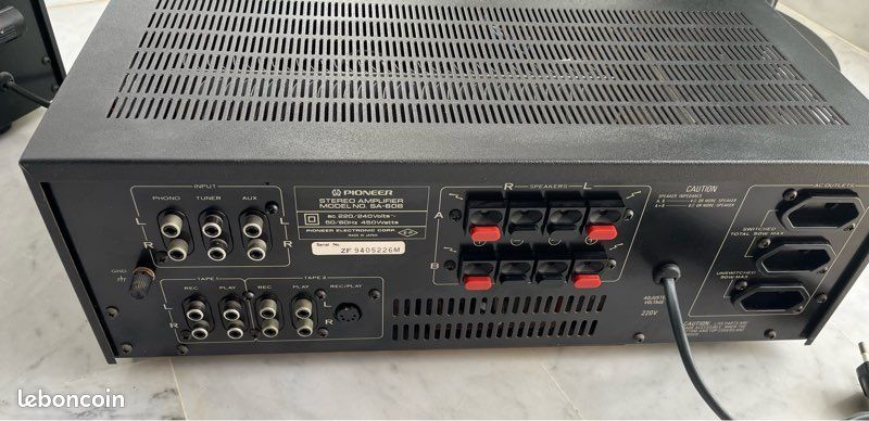 Lot Ampli Pioneer SA-508 Et Tuner TX-608L Blue Line - Vintage HiFi