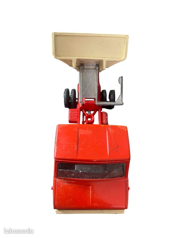 Vieux Camion Benne Jouet Plastique - Made In Yugoslavia - Années 1980 - Rouge & Jaune
