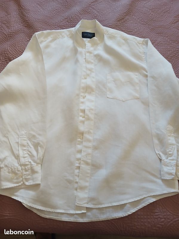 Chemise blanche homme en lin (image 1)