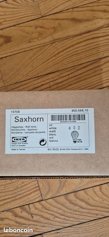 Applique murale vintage IKEA Saxhorn des années 1990 (image 2)