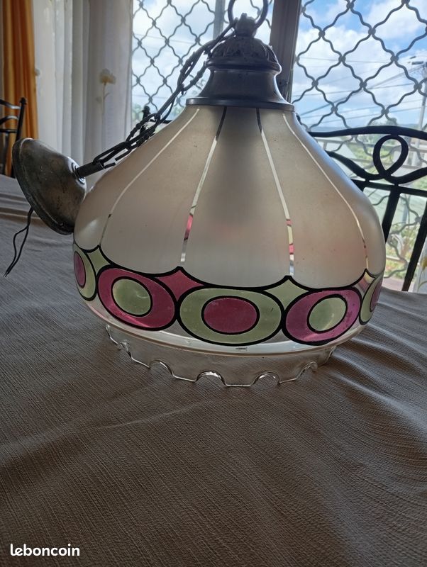 Abat jour en verre vintage ROCOCO DÉCO (image 1)