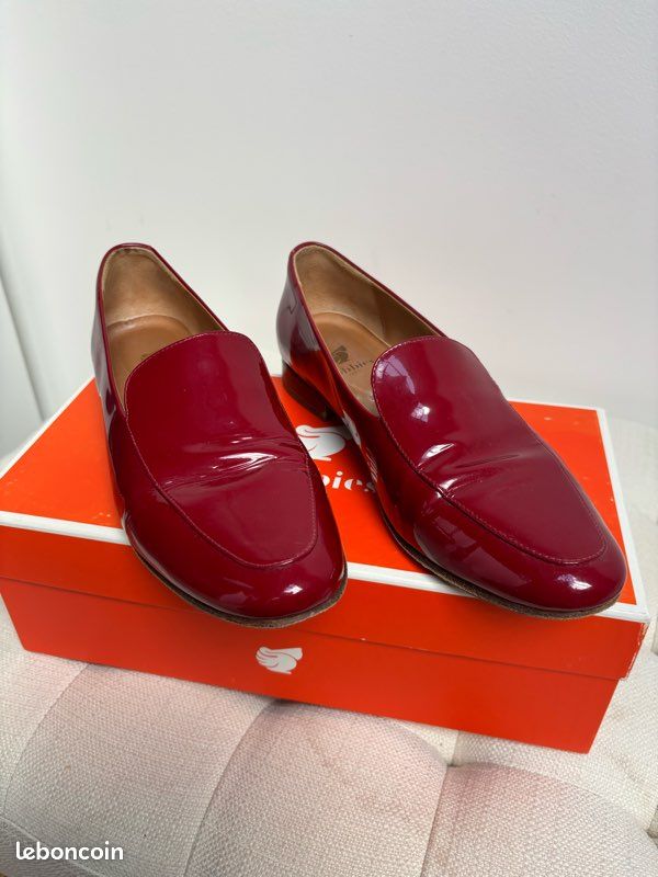 Mocassins vernis rouge bobbies (image 2)
