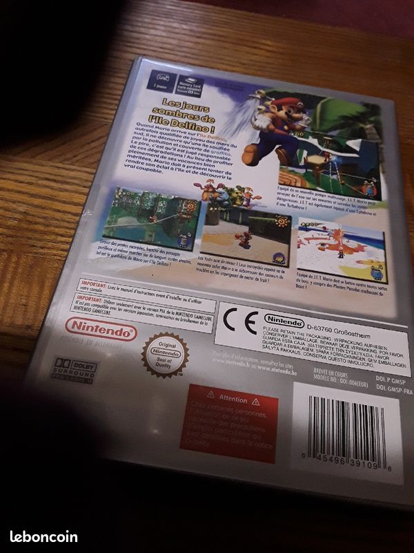 Jeu super mario Sunshine game cube (image 2)