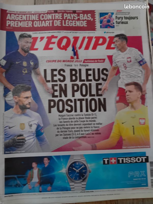 Journal L'Équipe Coupe Du Monde 2022 - Édition Originale "La Tête Haute" - Finale