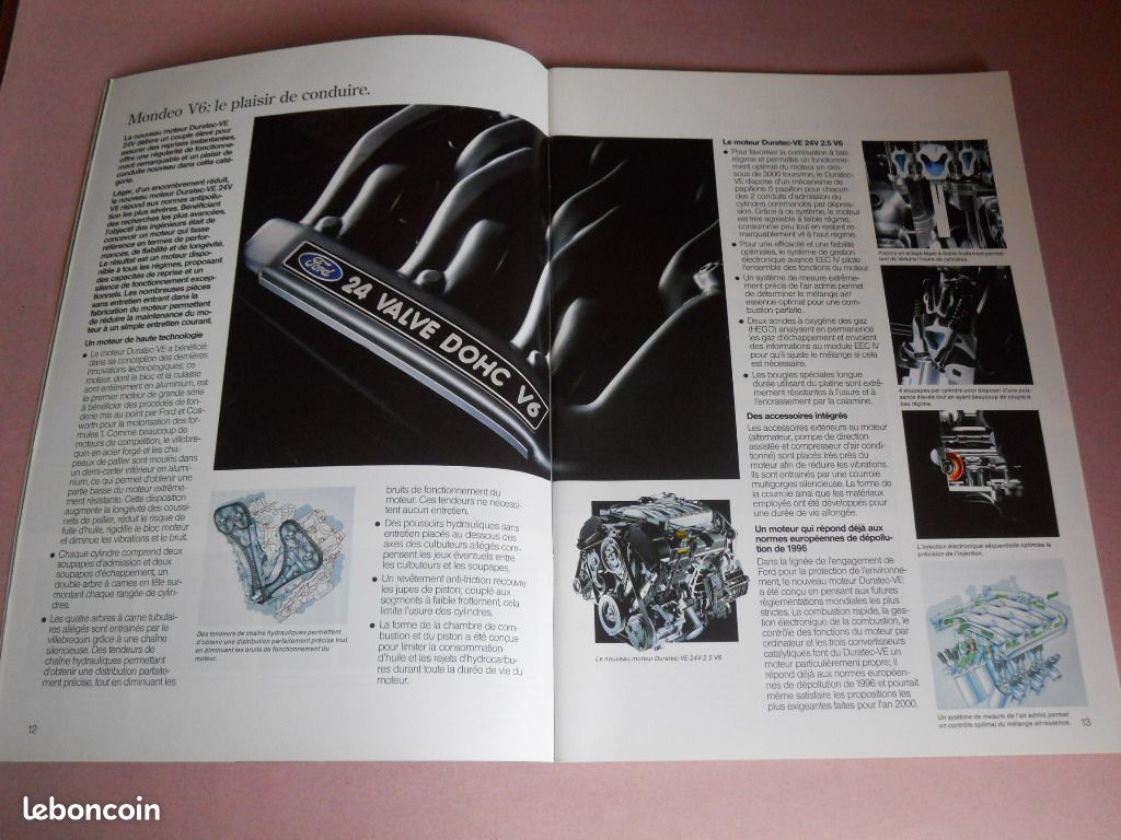 FORD MONDEO 4x brochures catalogues - éditions 1993 et 1994 (image 4)