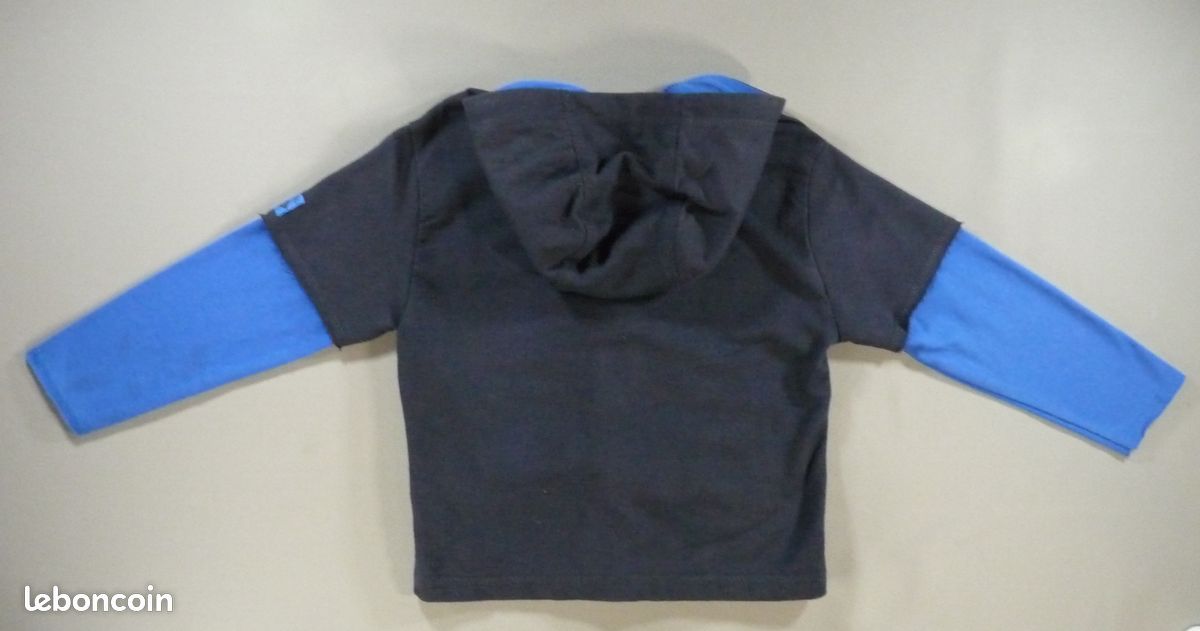 Veste sweat capuche molleton bleu marine Orchestra 4 ans 104 cm garçon (image 4)