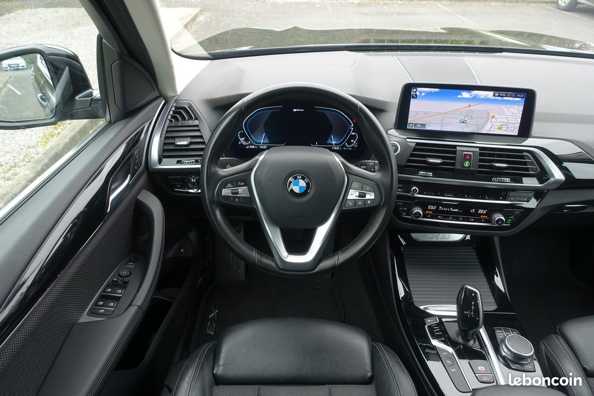 X3 X-Drive 30ea Hybride Rechargeable X-Line BVA 292ch Live cockpit/Toit ouvrant/Cuir sport chauffant/Grd Gps Europe/Caméra/Carplay/Pack ambiance/Hayon électrique/LED/1*Main/Garantie 12 mois (image 11)