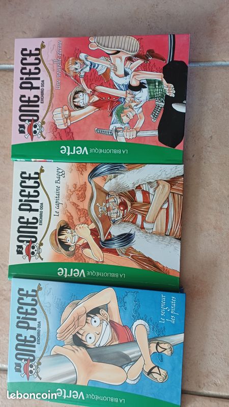 Lot 3 livres bibliothèque verte " One piece, tomes 1,2 et3" (image 1)