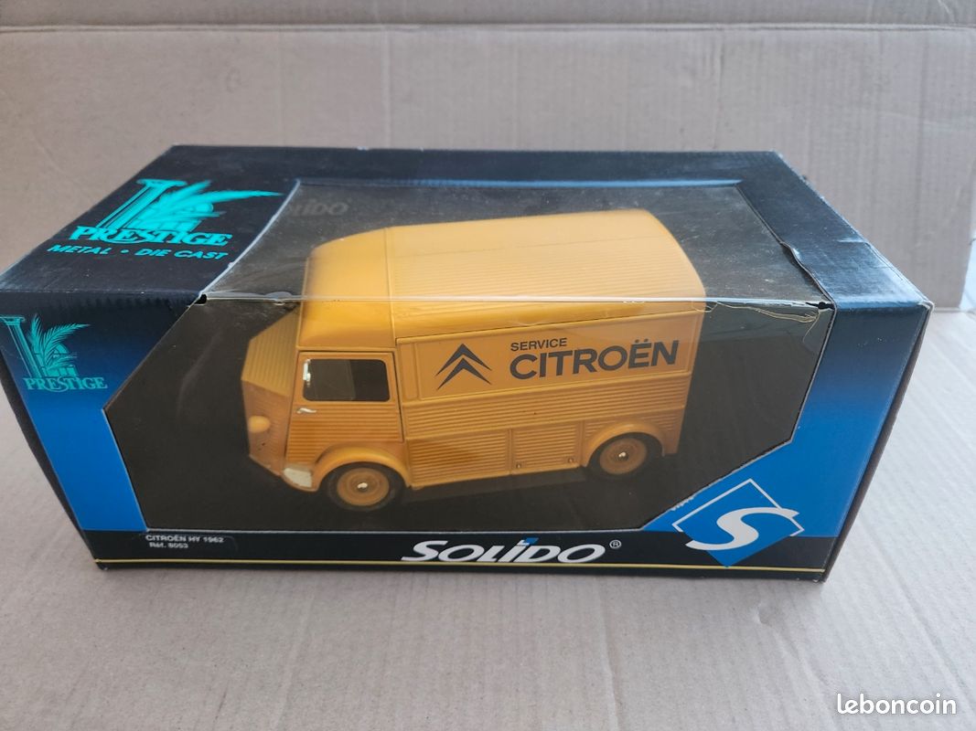 Miniature Solido Citroën HY 1962 Type H - échelle 1/21, Fourgon Gris, Made In France