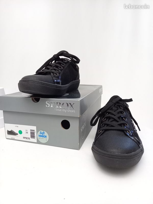 Pointure 39 Sprox Baskets tennis noir pour femme neuve
