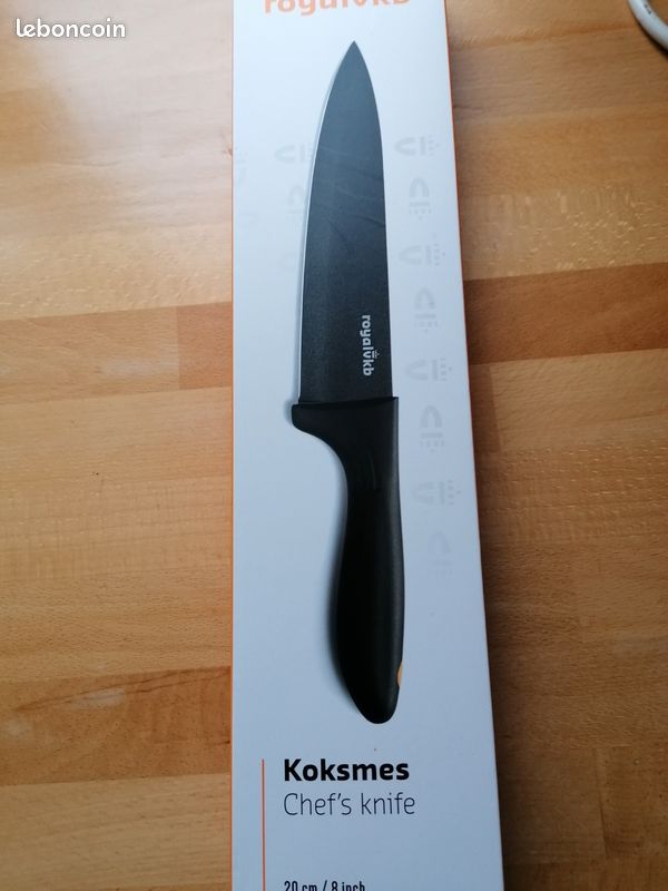 Couteau Chef Royal VKB - Santoku Acier Inoxydable - Neuf Sous Blister